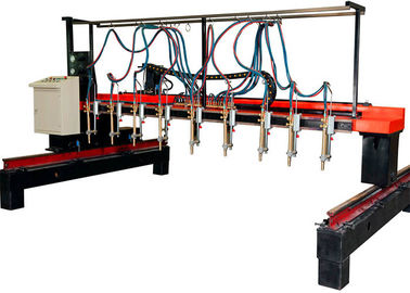 4000X12000 Şerit Gaz Kesme Makinesi, Adım Motorlar 9 + 1 H Kiriş Kaynak Hattı