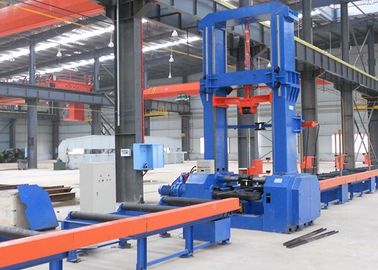 Hidrolik H Kiriş Üretim Hattı Otomatik Merkezleme 2500mm Web Yüksekliği 9.5 KW Giriş