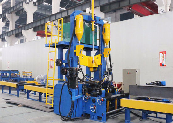 ZHJ0815 Özelleştirilmiş H Kiriş Kaynak Hattı Çelik Montaj Kaynak Doğrultma Makinesi