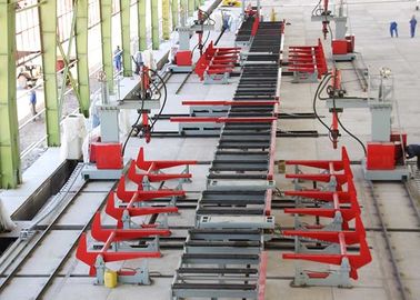 Makaralı Konveyör Ağır Hizmet Hattı, 2,5 T / m Yükleme Transfoming H Kiriş Hattı