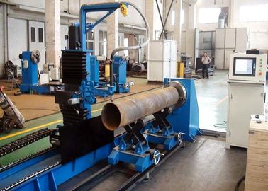 CNC4 Alev Plazma Tüpü Kesme Makinesi Özelleştirilmiş Gerilim 200-1400mm Boru Çapı