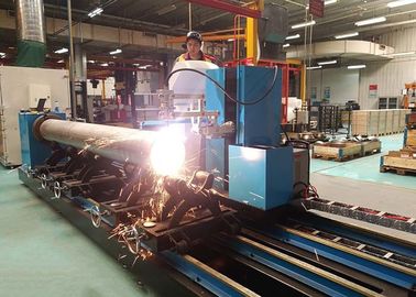 Tüp Kesişen Hattı Plazma CNC Makinesi / CNC4-800-6 Boru Plazma Kesme Makinası