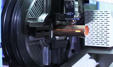 Otomatik CNC Boru Kesme Makinası Paslanmaz Çelik Metal Elyaf Lazer 380V / 50Hz