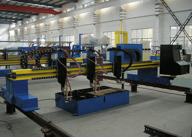 2 Gaz Torcu Portal CNC Plazma Gaz Kesme Makinesi 1 Plazma Torch Çoklu Çalışma Dili