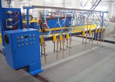 H Kiriş Üretim Hattı için 4000X8000mm Şerit Gaz Kesme Makinesi (9 + 1)