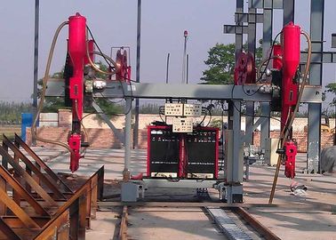 Batık H Kiriş Kaynak Hattı, Çift Tahrikli Sistem Tekne Tipi Gaz Kesim Makinası