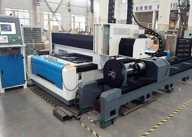 Tüp Plakalı Özel CNC Lazer Kesim Makinesi 500W Yüksek Hızlı 1500X3000mm